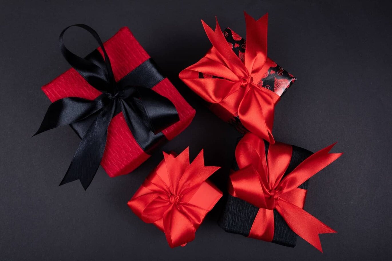 4 different beautiful gift box packages