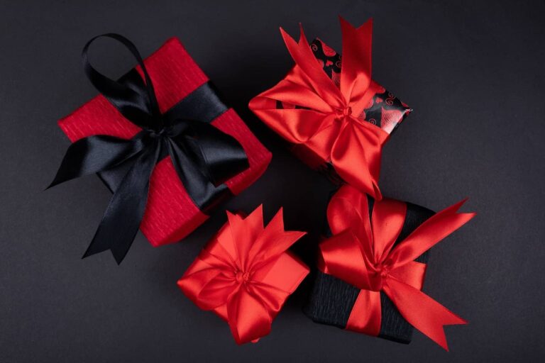 4 different beautiful gift box packages